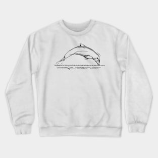 Cute Dolphin sketch Crewneck Sweatshirt